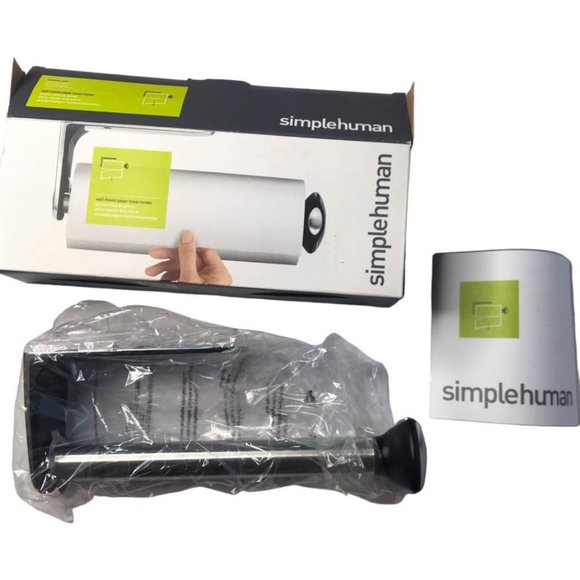 NEW Simple Human Paper Towel Holder, Steel, Wall-Mounted SimpleHuman - Picture 13 of 13